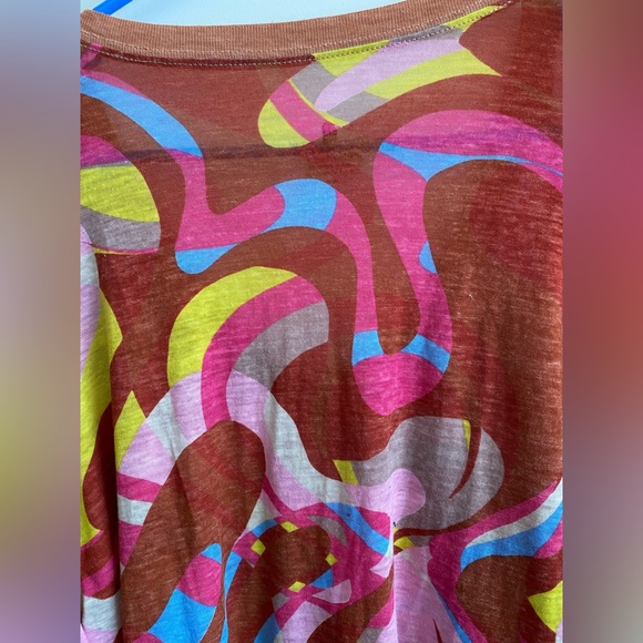 Free People Movement Keep Rolling Printed V Neck Long Sleeve - Picture 6 of 10